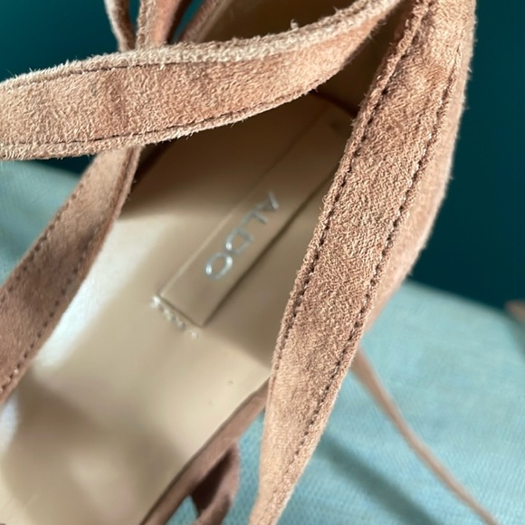 Aldo Tan Stiletto Heels with Lace-Up Design - Picture 7 of 8